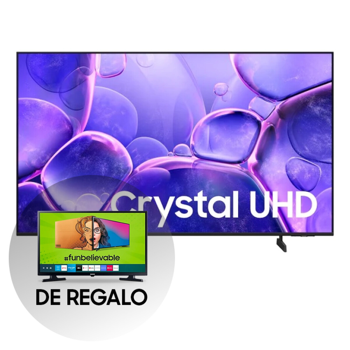 Samsung Smart Tv 85" Crystal U8000F UHD 4K + Smart TV Samsung 32" HD ¡ De regalo! 