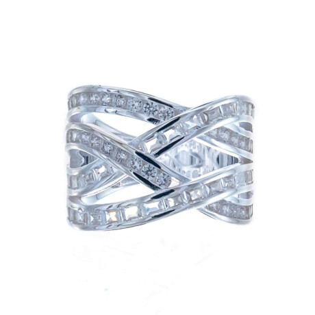 Anillo De Plata 925 Circonias