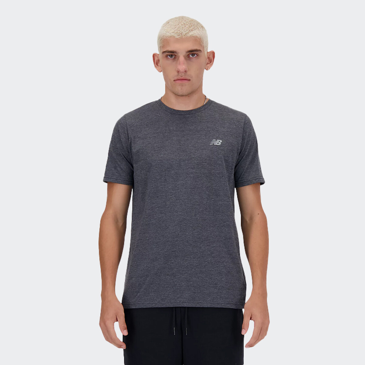 Remera New Balance Heathertech - Negro 