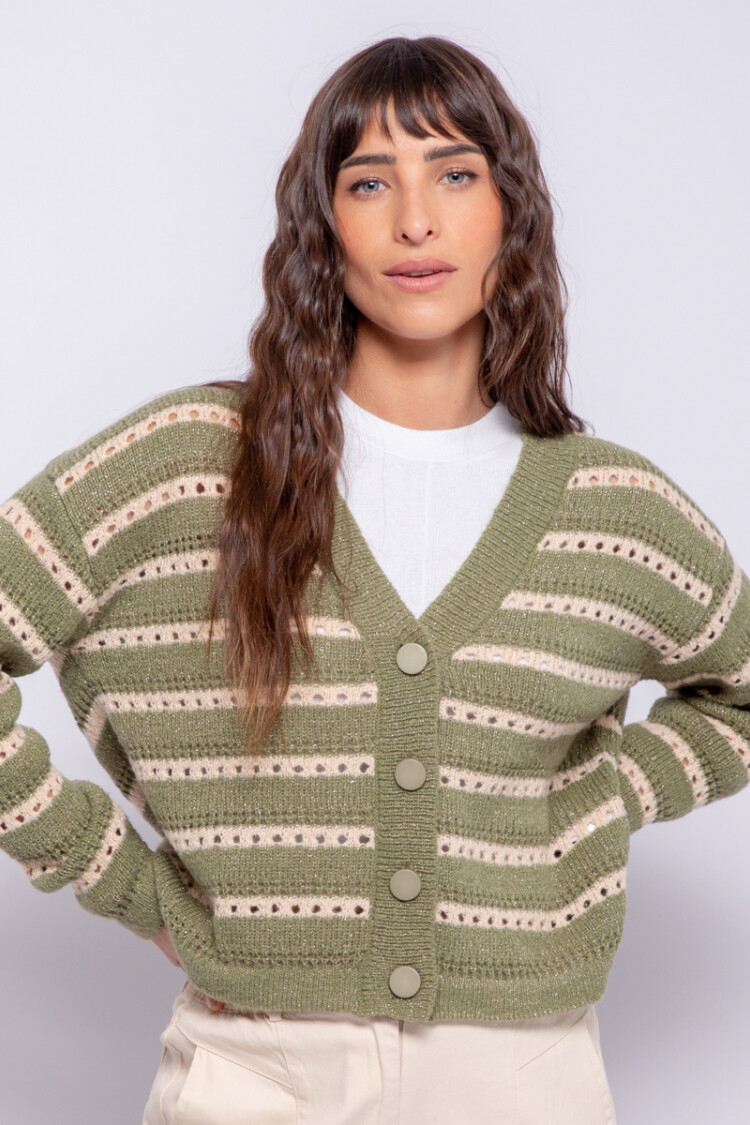 CARDIGAN CAPRI Verde Hierba