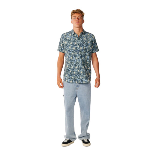 Camisa Rip Curl Vaporcool Sessions Aerotech - Azul Camisa Rip Curl Vaporcool Sessions Aerotech - Azul