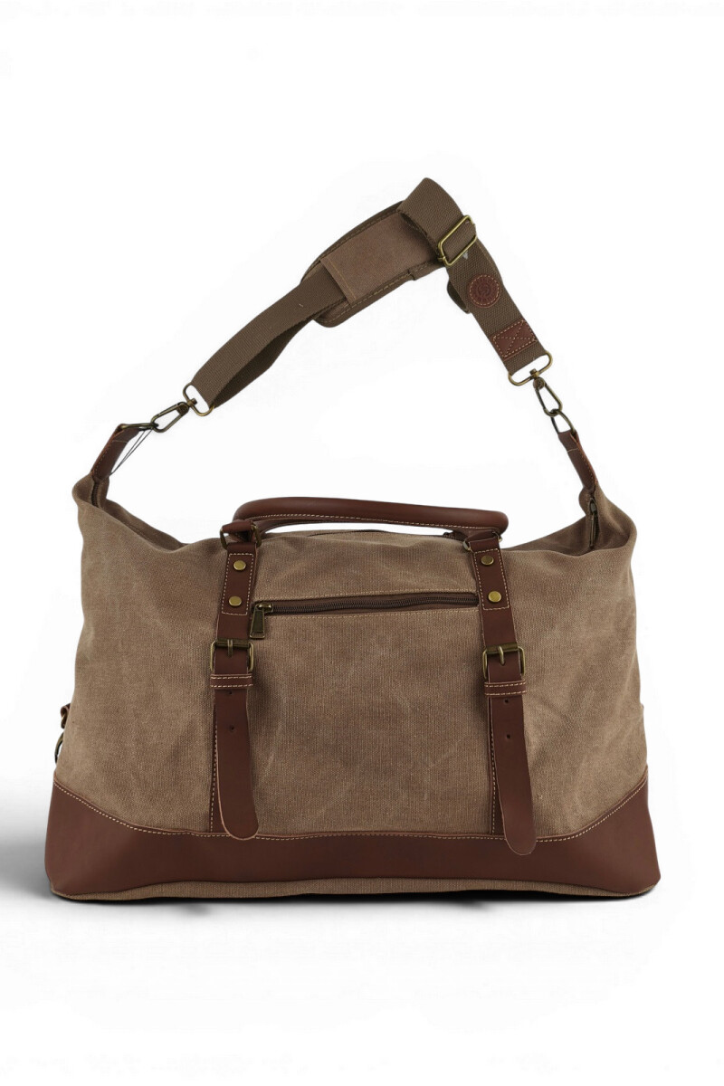 Bolso de viaje de lona Marrón