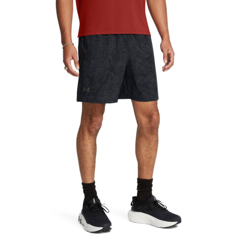 UA LAUNCH PRO 7'' PRTD SHORT-GRY BLK-004