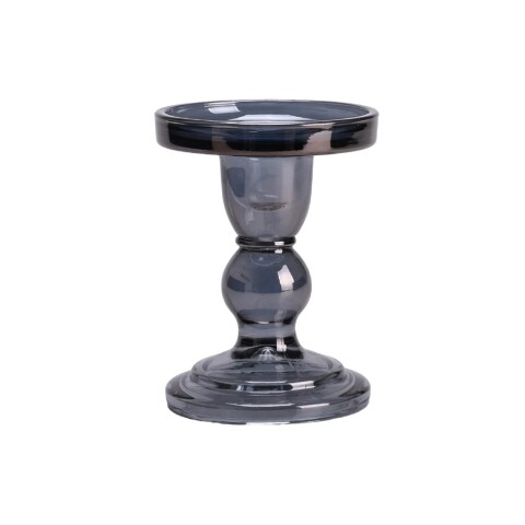 CANDELABRO VIDRIO D8.5/H11.5CM COLOR HUMO CANDELABRO VIDRIO D8.5/H11.5CM COLOR HUMO
