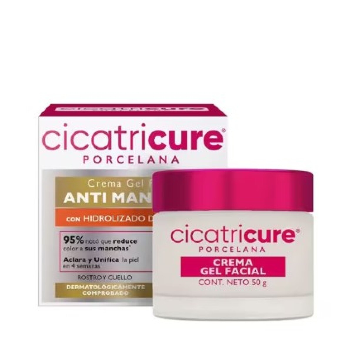 Cicatricure Porcelana anti manchas - Crema gel con hidrolizado de perla 50g 