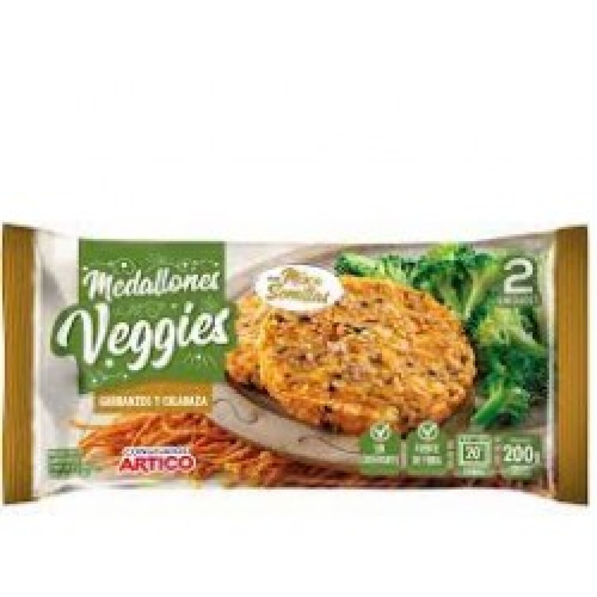 Hamburguesa veggie garbanzo, cebolla y zapallo Ártico - 200g 
