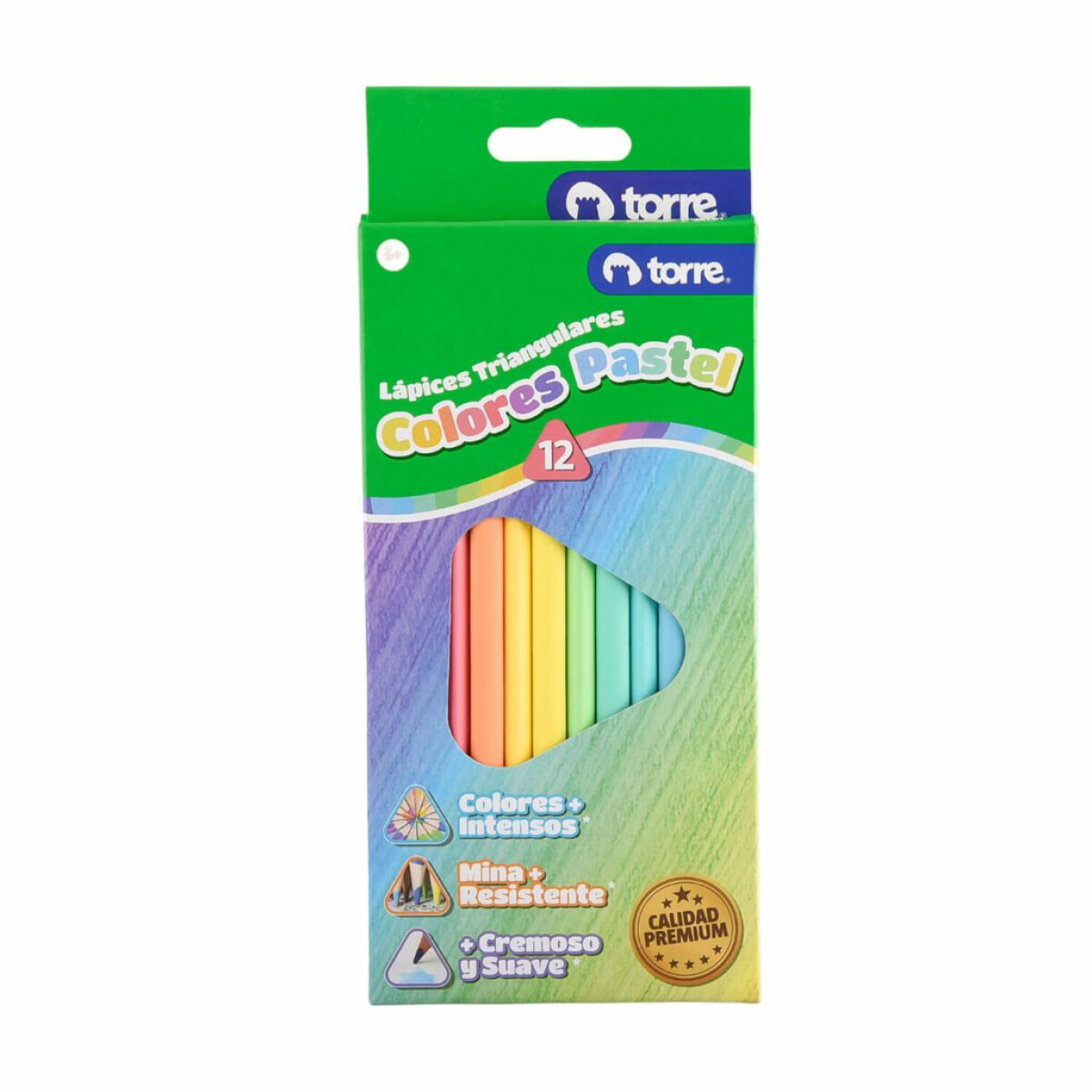 TORRE LAPICES 12 COL PASTELES TRIAN 