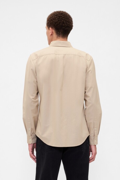 Camisa Oxford Logo Oso Brannan Hombre Wicker