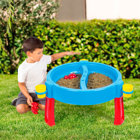 Mesa Juegos 3en1 Dolu Europea Infantil Agua Arena Azul