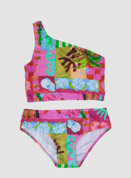BIKINI VINTAGE 8-18A ROSA CORAL