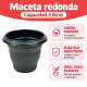 Maceta redonda 4 lts NEGRO