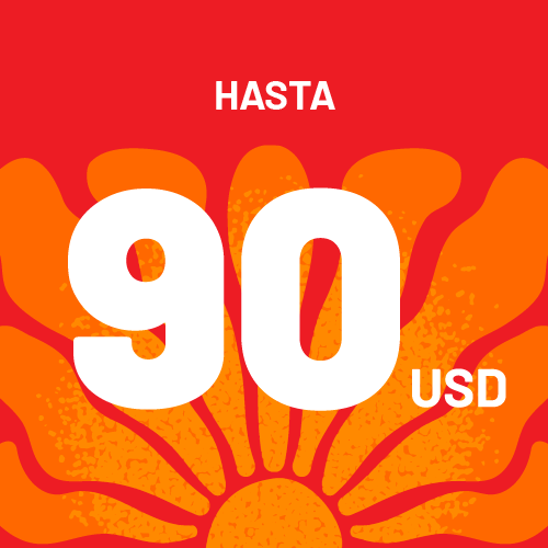 HASTA 90 USD