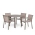 SILLA JARDÍN EXCLUSIVA ALUMINIO Y TELA PHIFER COFFEE / KHAKI