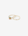 Sets Anillos Strass Set De Anillos Cherry - Dorado