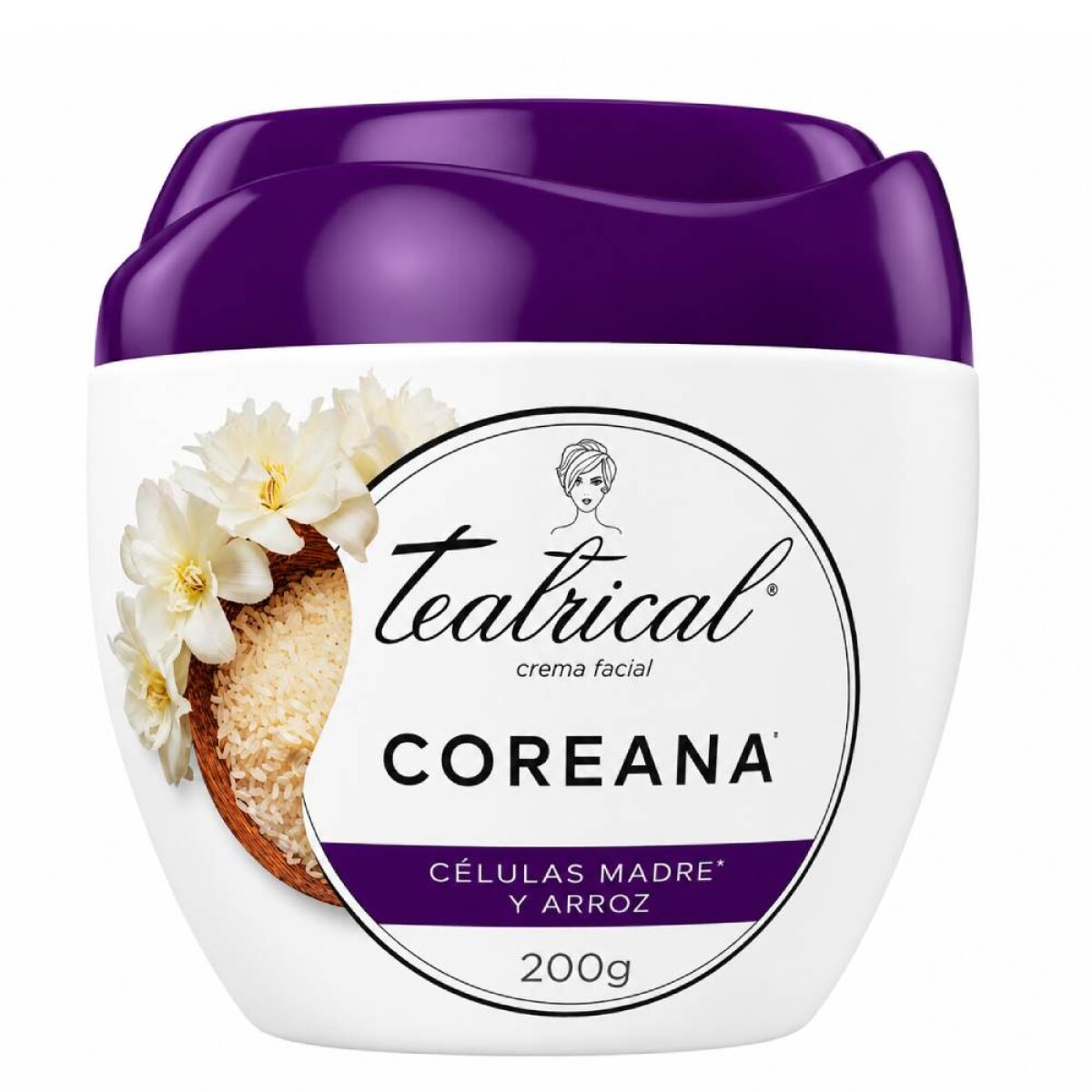 Crema Facial Teatrical Piel Coreana 200g 