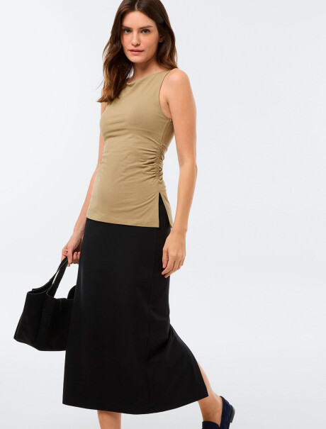 POLLERA MAXI NEGRO