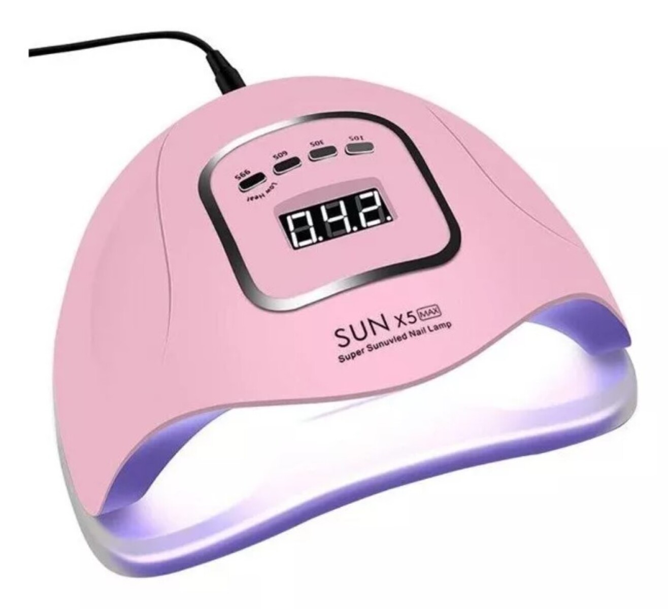 Secador De Uñas 80w Sun X 5 MAX Led Lámpara Secadora De Uña - ROSA 