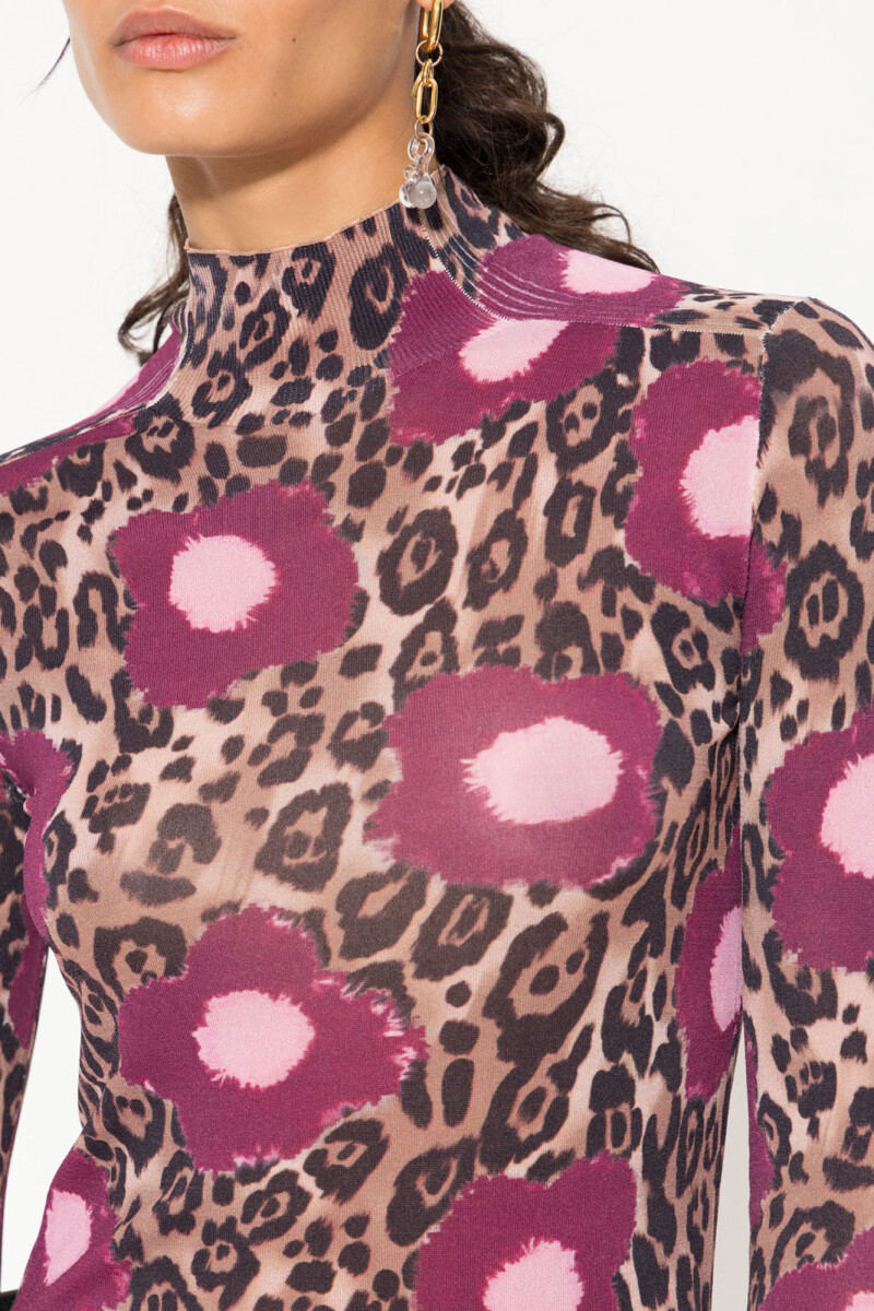Top Paris Leopardo
