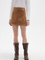 Falda Arvess Beige Oscuro