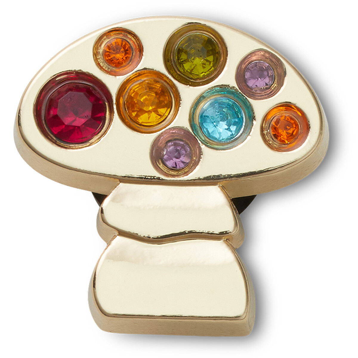 Jibbitz™ Charm Gold Rainbow Mushroom - Multicolor 