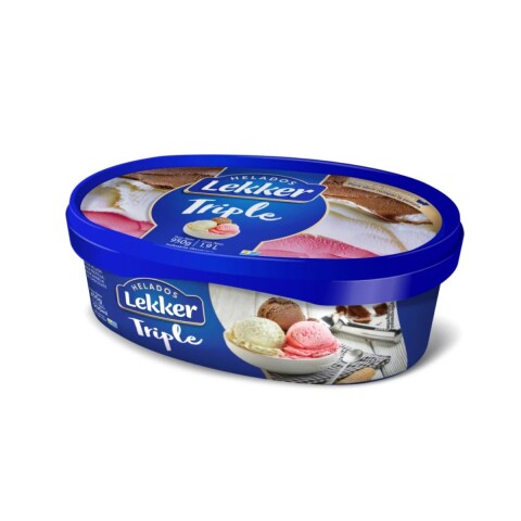 LEKKER 900 ML FRUTILLA / CREMA / CHOCOLATE Lekker 900 Ml Frutilla / Crema / Chocolate