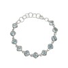 Pulsera rombo-Plata 925-Piedra topacio-PU3021 conpiedra