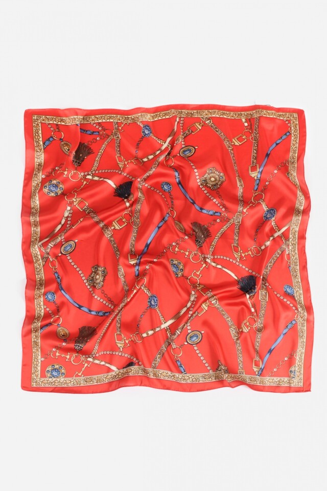 Pañuelo estampado rojo