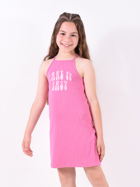 VESTIDO TAKE IT EASY ROSADO