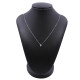 Cadena oro 18k blanco veneciana con dije pasante con brillante. Cadena oro 18k blanco veneciana con dije pasante con brillante.