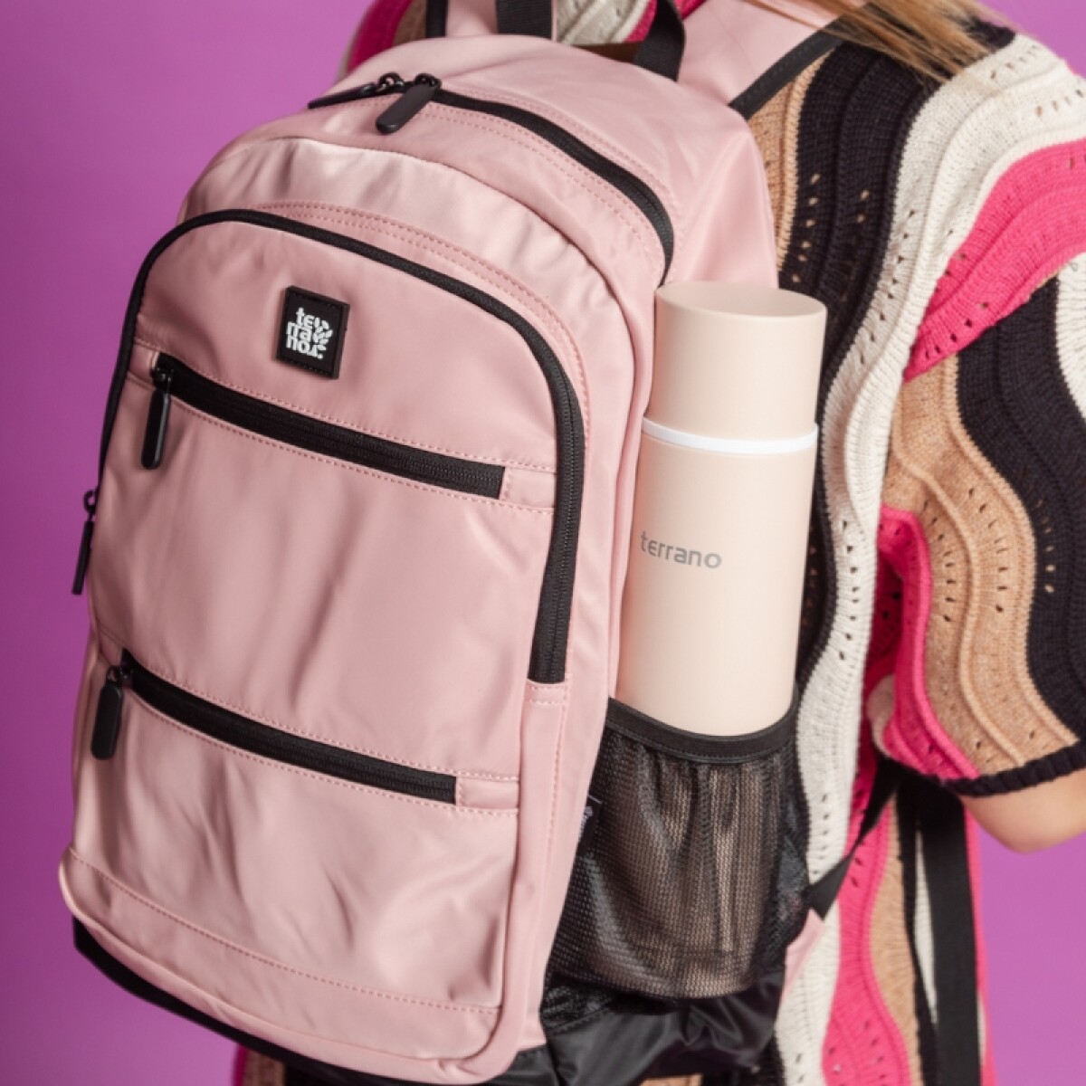 Mochila Grande 9189 - Rosa 