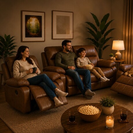 Juego de living reclinable 3+2+1 Juego de living reclinable 3+2+1
