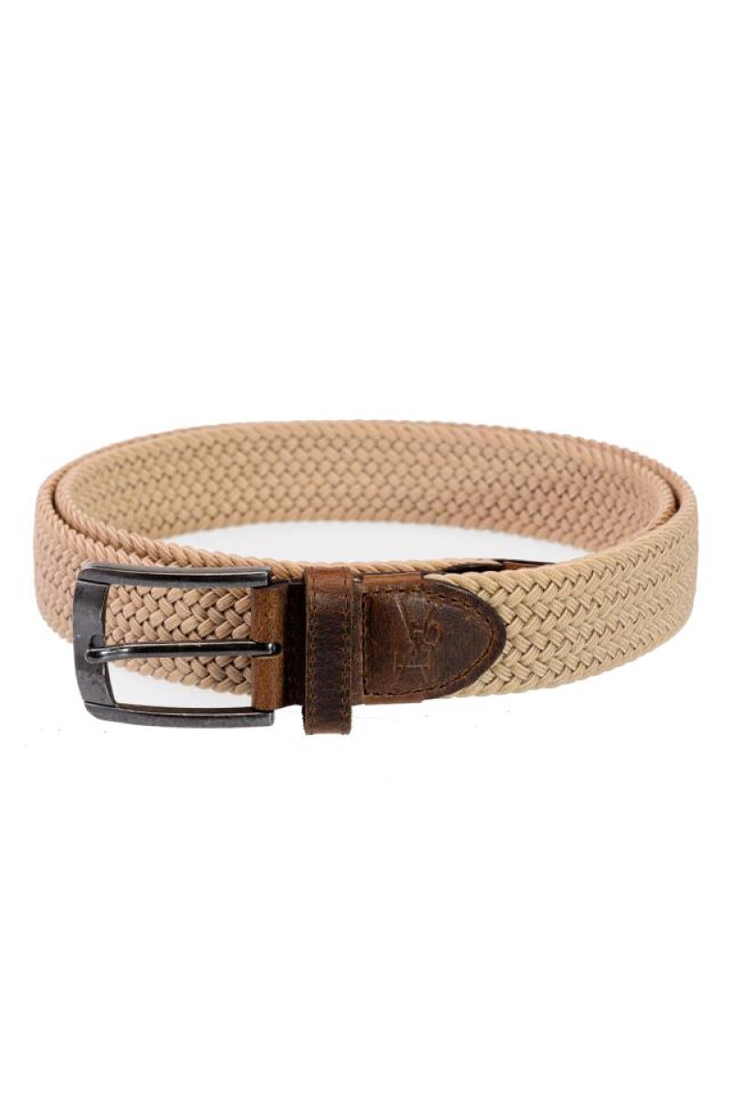 CINTURON ELASTIZADO - Beige 