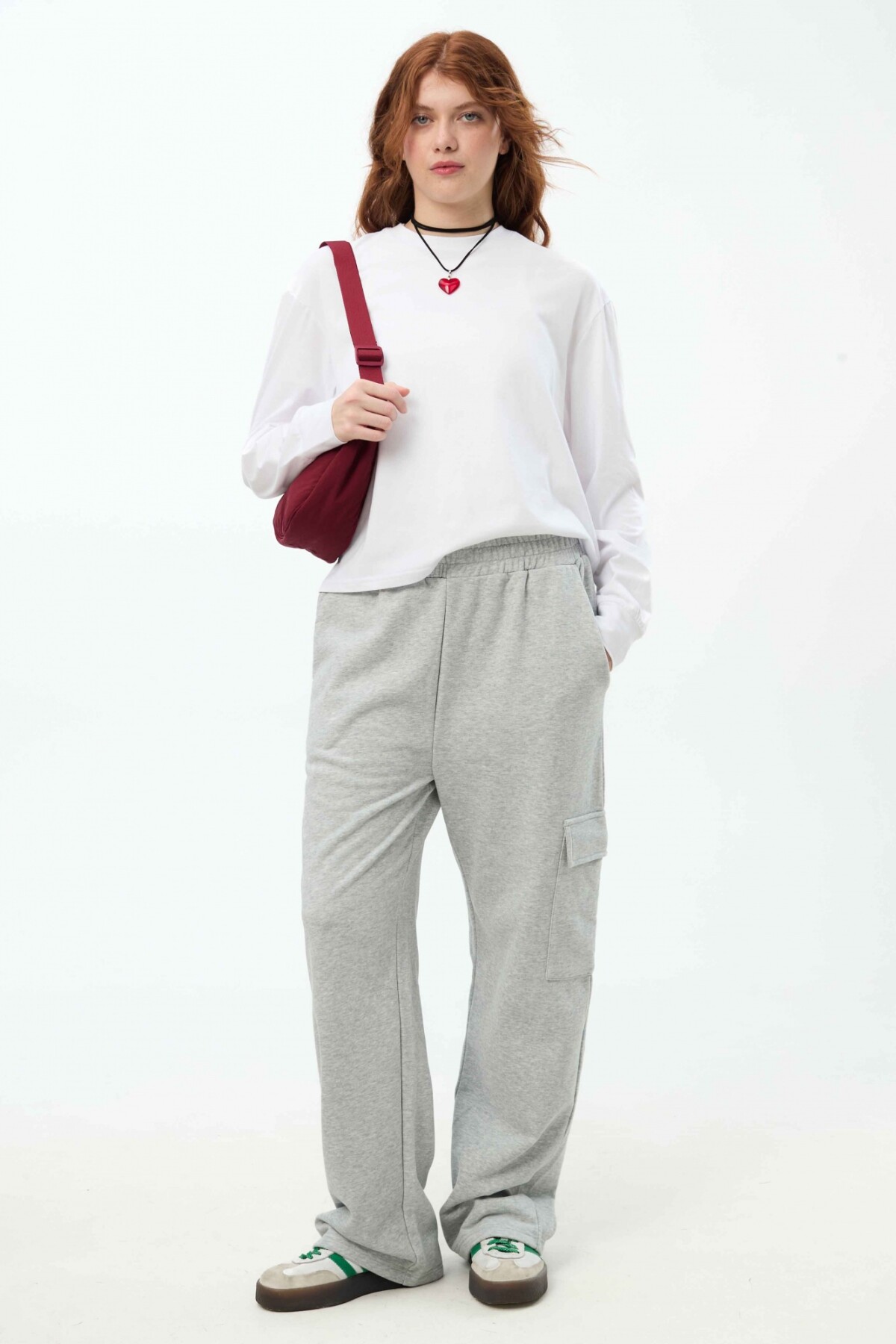 Pantalón Federica Gris Melange