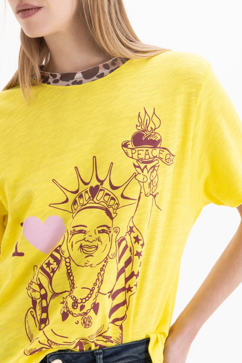 REMERA BUDA Amarillo