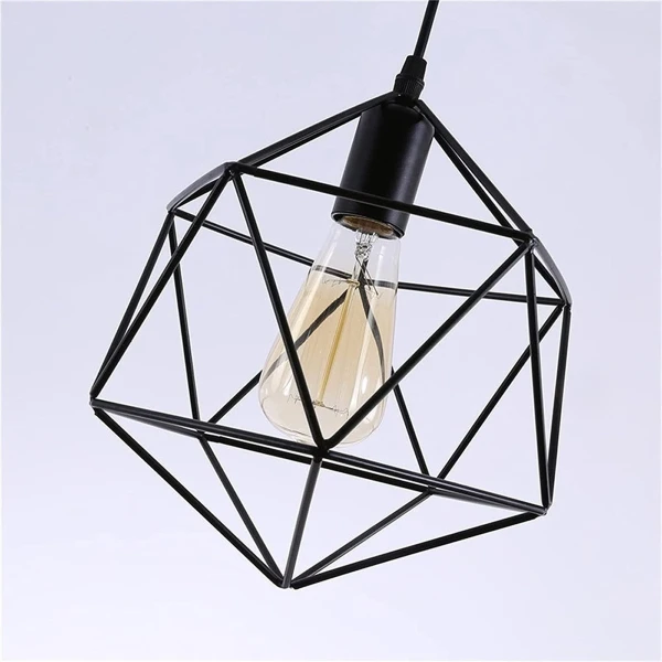 Lampara Vintage Metálica Colgante Retro Portalámpara Lampara Vintage Metálica Colgante Retro Portalámpara