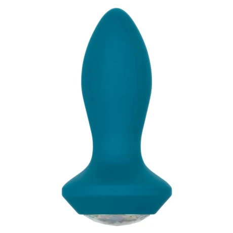 Plug Anal Vibrador Power Gem Crystal Probe Azul Plug Anal Vibrador Power Gem Crystal Probe Azul