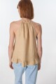 Musculosa Halter Beige