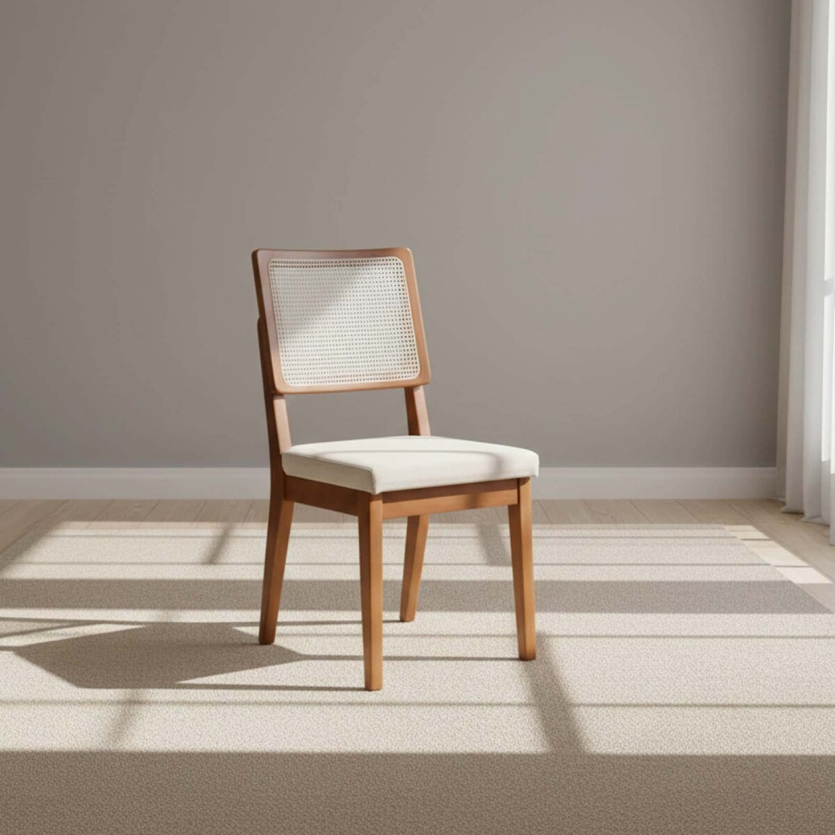 SILLA DE COMEDOR - MADERA BLANCO BENNETT 