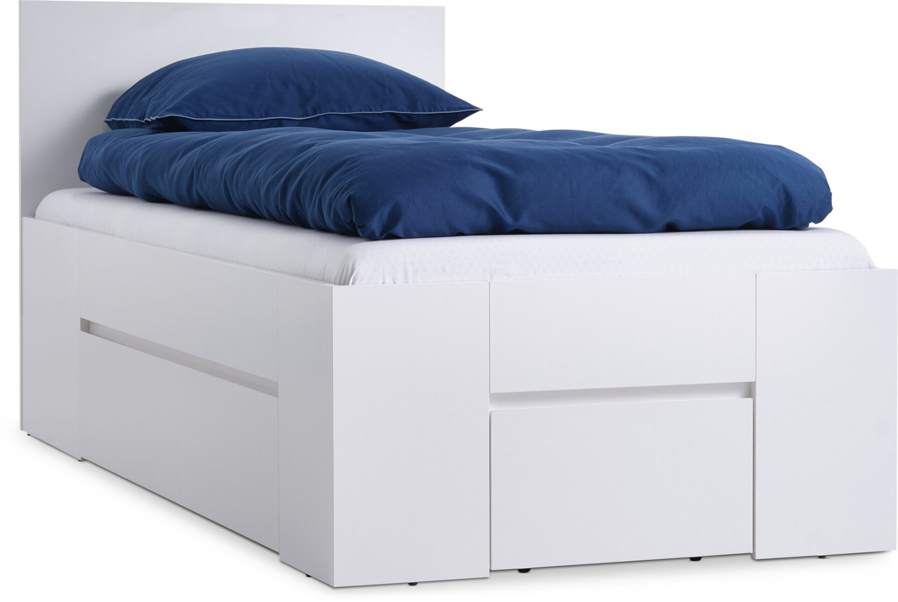 Estructura cama 90x200 LIMFJORDEN 3 cajones blanco 