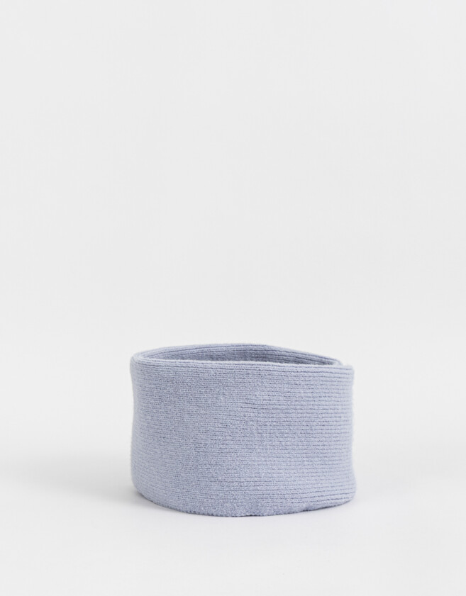 Cuellos Estampados Cuello Tejido - Azul Celeste