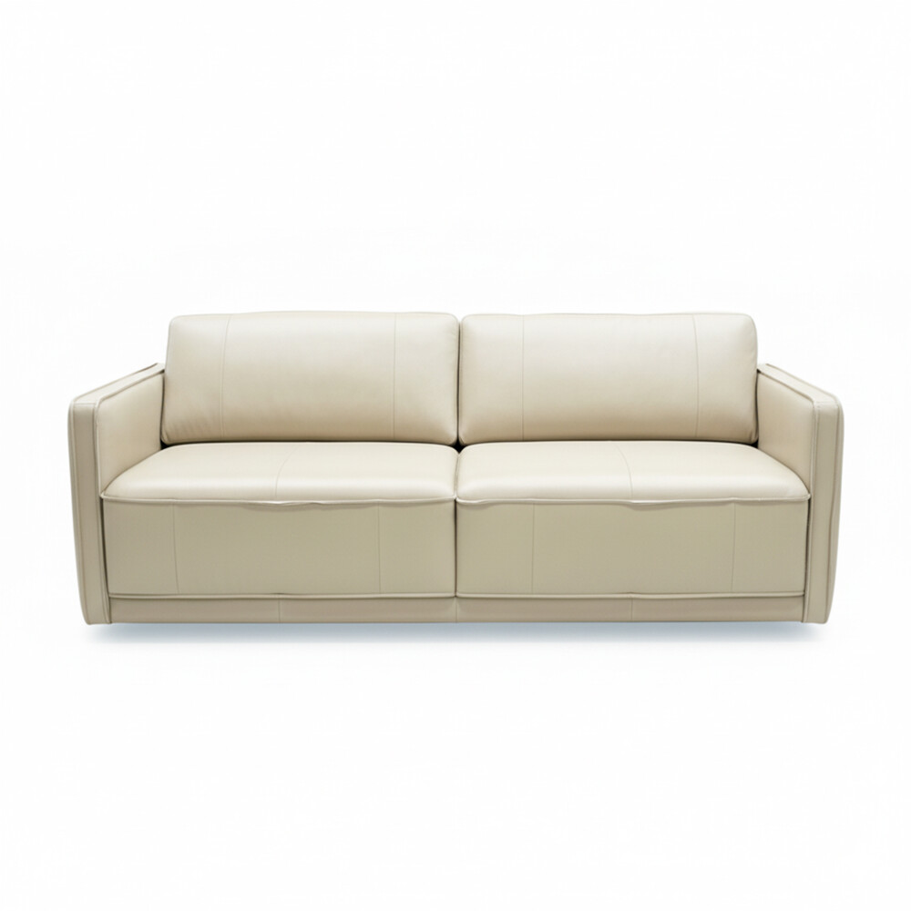 Sillón Positano - 3 Cuerpos 100% Cuero Arena