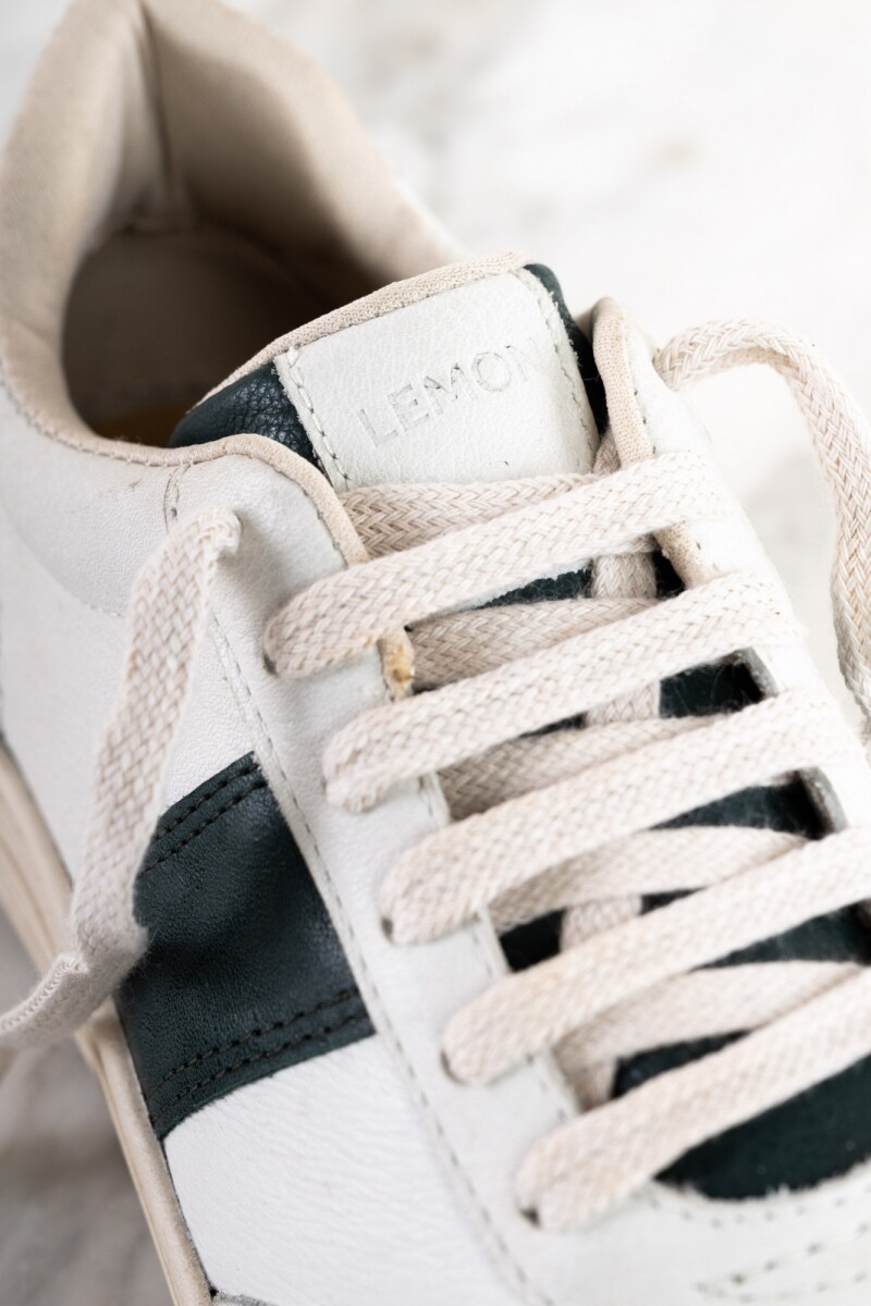 Zapatilla Cuero Verde