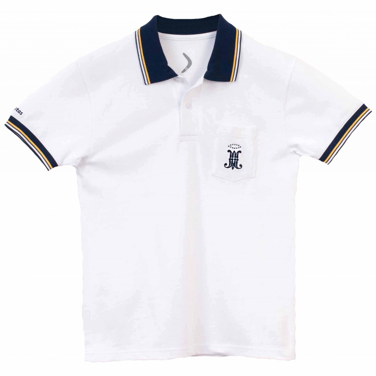 Remera Polo Primaria manga corta Maristas Blanco