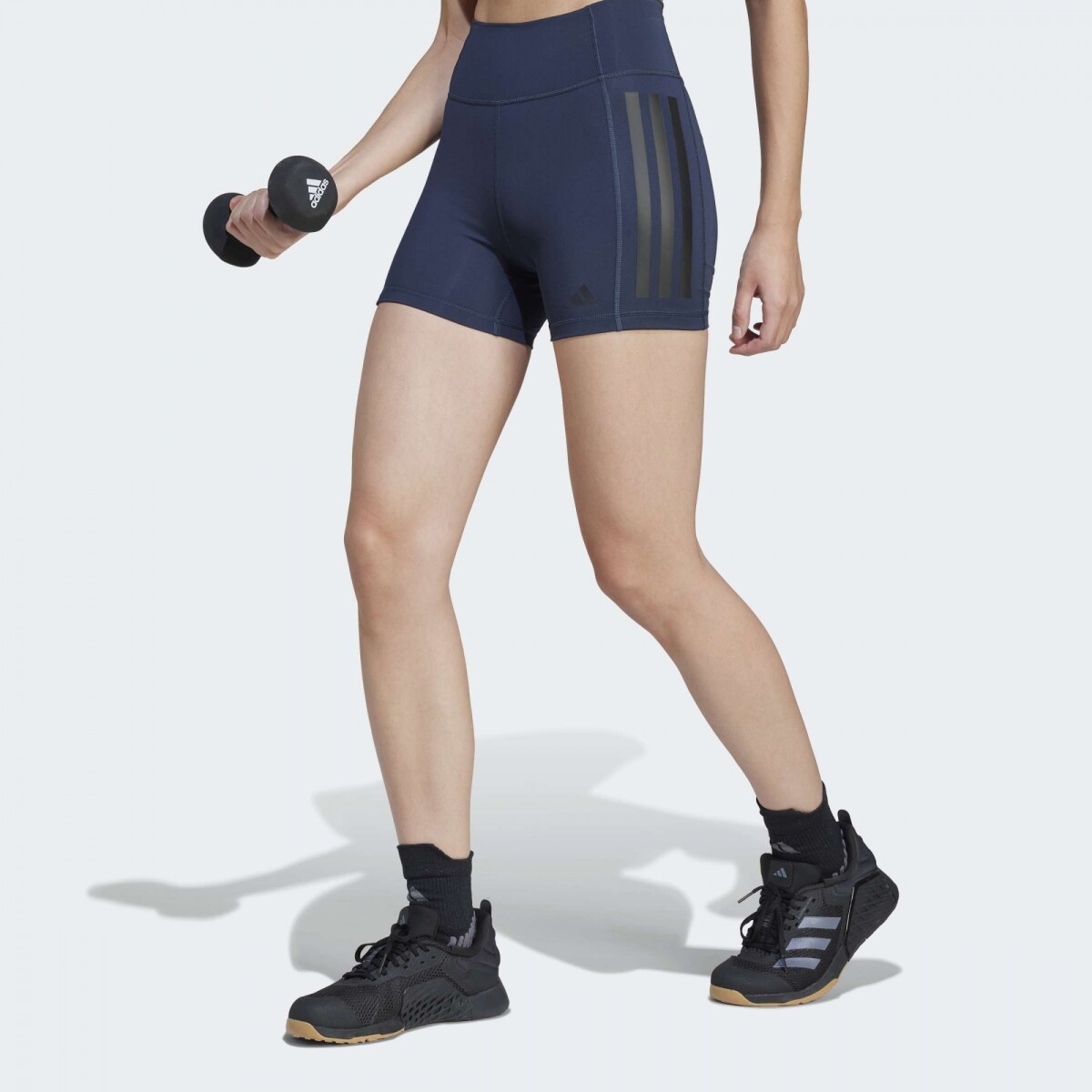 Calza Adidas Optime 3 Rayas - Azul 