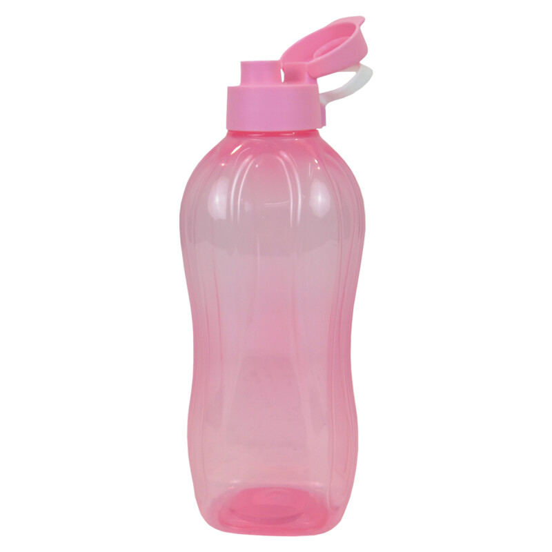 Botella caramañola plástica con tapón 1300 ml ROSADO