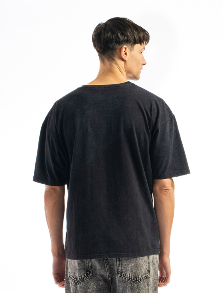 Remera Algodón Oversized Negro