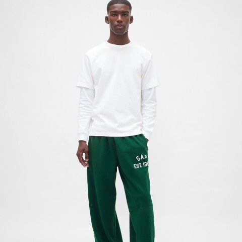 J - EST1969 LOGO BAGGY PANT EVERGREEN GLAMOUR