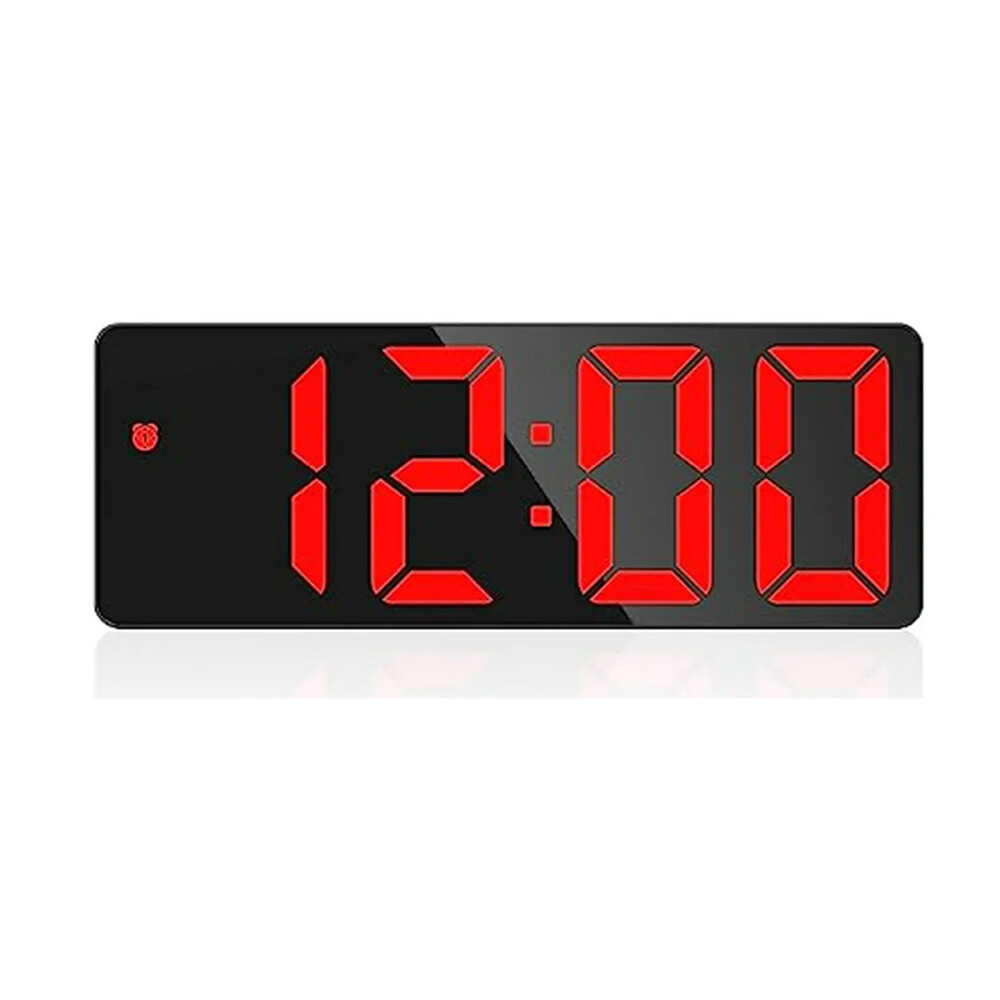 Reloj Digital Led A Pilas o USB Con Calendario y temperatura Rojo