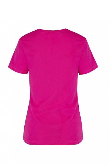 Camiseta a la base dama Fucsia