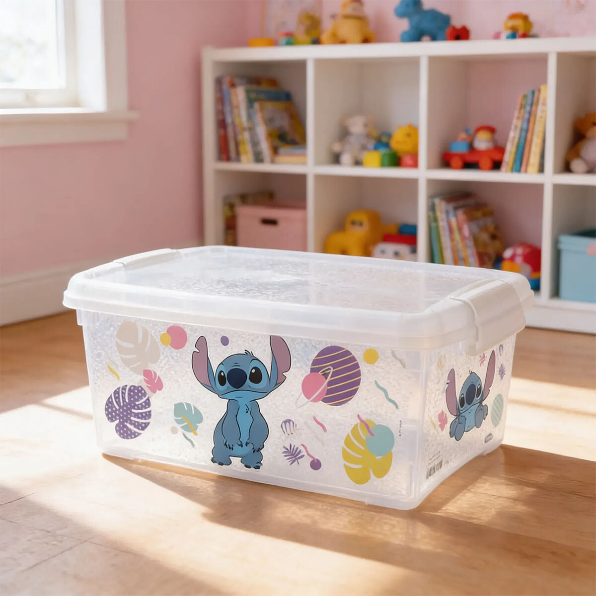 Caja Infantil Organizadora Plástica Stitch 4,2 Lts 